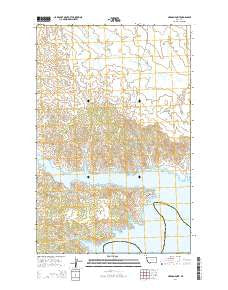 Herman Point Montana Current topographic map, 1:24000 scale, 7.5 X 7.5 Minute, Year 2014