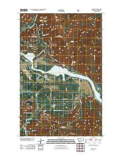 Heron Montana Historical topographic map, 1:24000 scale, 7.5 X 7.5 Minute, Year 2011