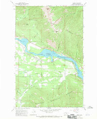Heron Montana Historical topographic map, 1:24000 scale, 7.5 X 7.5 Minute, Year 1966