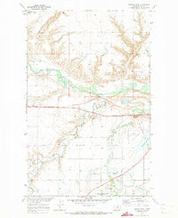 Herron Park Montana Historical topographic map, 1:24000 scale, 7.5 X 7.5 Minute, Year 1970