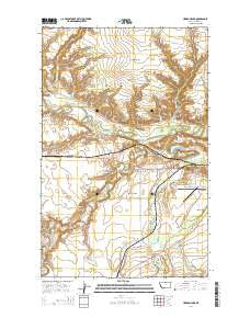 Herron Park Montana Current topographic map, 1:24000 scale, 7.5 X 7.5 Minute, Year 2014