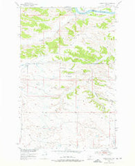 Hessler Ridge Montana Historical topographic map, 1:24000 scale, 7.5 X 7.5 Minute, Year 1954