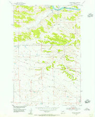 Hessler Ridge Montana Historical topographic map, 1:24000 scale, 7.5 X 7.5 Minute, Year 1954