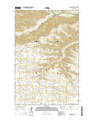 Hessler Ridge Montana Current topographic map, 1:24000 scale, 7.5 X 7.5 Minute, Year 2014