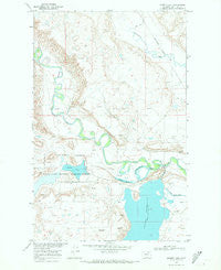 Hewitt Lake Montana Historical topographic map, 1:24000 scale, 7.5 X 7.5 Minute, Year 1968
