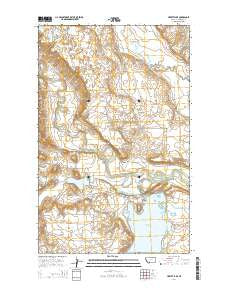 Hewitt Lake Montana Current topographic map, 1:24000 scale, 7.5 X 7.5 Minute, Year 2014