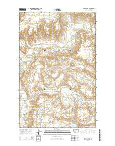 Hewitt Lake SW Montana Current topographic map, 1:24000 scale, 7.5 X 7.5 Minute, Year 2014