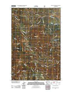 Hewolf Mountain Montana Historical topographic map, 1:24000 scale, 7.5 X 7.5 Minute, Year 2011