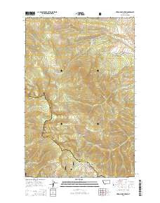 Hewolf Mountain Montana Current topographic map, 1:24000 scale, 7.5 X 7.5 Minute, Year 2014