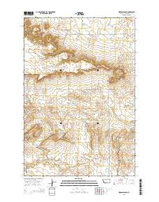 Hickson Ranch Montana Current topographic map, 1:24000 scale, 7.5 X 7.5 Minute, Year 2014