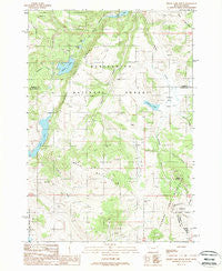 Hidden Lake Bench Montana Historical topographic map, 1:24000 scale, 7.5 X 7.5 Minute, Year 1988