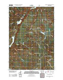 Hidden Lake Bench Montana Historical topographic map, 1:24000 scale, 7.5 X 7.5 Minute, Year 2011