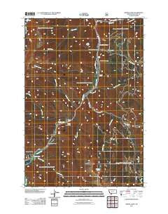 Hidden Lakes Montana Historical topographic map, 1:24000 scale, 7.5 X 7.5 Minute, Year 2011