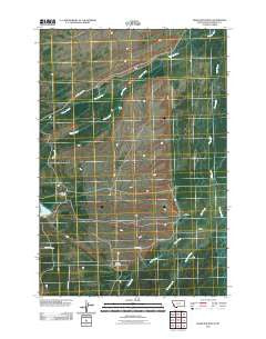 Highland Ranch Montana Historical topographic map, 1:24000 scale, 7.5 X 7.5 Minute, Year 2011
