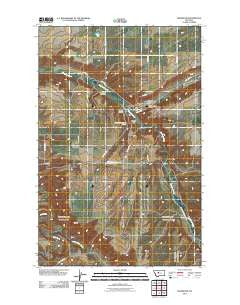 Highwood Montana Historical topographic map, 1:24000 scale, 7.5 X 7.5 Minute, Year 2011