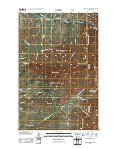 Highwood Baldy Montana Historical topographic map, 1:24000 scale, 7.5 X 7.5 Minute, Year 2011