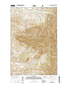 Highwood Baldy Montana Current topographic map, 1:24000 scale, 7.5 X 7.5 Minute, Year 2014