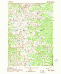 Hilgard Peak Montana Historical topographic map, 1:24000 scale, 7.5 X 7.5 Minute, Year 1988