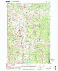 Hilgard Peak Montana Historical topographic map, 1:24000 scale, 7.5 X 7.5 Minute, Year 1988