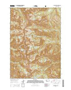 Hilgard Peak Montana Current topographic map, 1:24000 scale, 7.5 X 7.5 Minute, Year 2014
