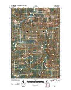 Hilger Montana Historical topographic map, 1:24000 scale, 7.5 X 7.5 Minute, Year 2011