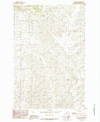 Hilger NW Montana Historical topographic map, 1:24000 scale, 7.5 X 7.5 Minute, Year 1985