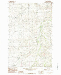 Hilger Montana Historical topographic map, 1:24000 scale, 7.5 X 7.5 Minute, Year 1985