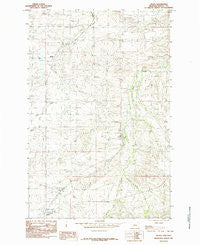 Hilger Montana Historical topographic map, 1:24000 scale, 7.5 X 7.5 Minute, Year 1985
