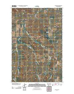 Hilger NW Montana Historical topographic map, 1:24000 scale, 7.5 X 7.5 Minute, Year 2011