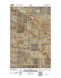 Hilldale Colony Montana Historical topographic map, 1:24000 scale, 7.5 X 7.5 Minute, Year 2011