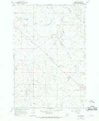 Hillside Montana Historical topographic map, 1:24000 scale, 7.5 X 7.5 Minute, Year 1965