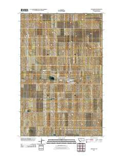 Hingham Montana Historical topographic map, 1:24000 scale, 7.5 X 7.5 Minute, Year 2011