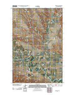 Hinsdale Montana Historical topographic map, 1:24000 scale, 7.5 X 7.5 Minute, Year 2011