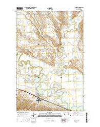 Hinsdale Montana Current topographic map, 1:24000 scale, 7.5 X 7.5 Minute, Year 2014