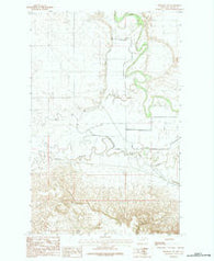 Hinsdale NW Montana Historical topographic map, 1:24000 scale, 7.5 X 7.5 Minute, Year 1984