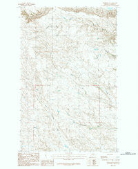 Hinsdale SE Montana Historical topographic map, 1:24000 scale, 7.5 X 7.5 Minute, Year 1984
