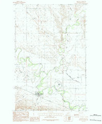 Hinsdale Montana Historical topographic map, 1:24000 scale, 7.5 X 7.5 Minute, Year 1984