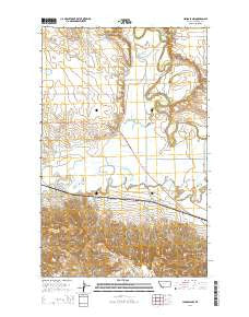 Hinsdale NW Montana Current topographic map, 1:24000 scale, 7.5 X 7.5 Minute, Year 2014