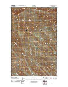 Hinsdale SE Montana Historical topographic map, 1:24000 scale, 7.5 X 7.5 Minute, Year 2011