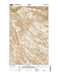 Hinsdale SE Montana Current topographic map, 1:24000 scale, 7.5 X 7.5 Minute, Year 2014