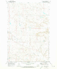 Hobo Coulee Montana Historical topographic map, 1:24000 scale, 7.5 X 7.5 Minute, Year 1969