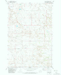 Hodges SW Montana Historical topographic map, 1:24000 scale, 7.5 X 7.5 Minute, Year 1982