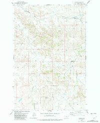 Hodges Montana Historical topographic map, 1:24000 scale, 7.5 X 7.5 Minute, Year 1982