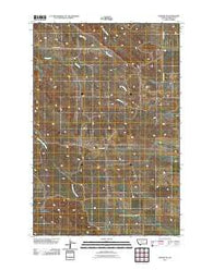 Hodges SE Montana Historical topographic map, 1:24000 scale, 7.5 X 7.5 Minute, Year 2011