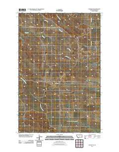 Hodges SE Montana Historical topographic map, 1:24000 scale, 7.5 X 7.5 Minute, Year 2011