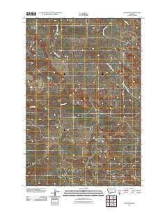 Hodges SW Montana Historical topographic map, 1:24000 scale, 7.5 X 7.5 Minute, Year 2011