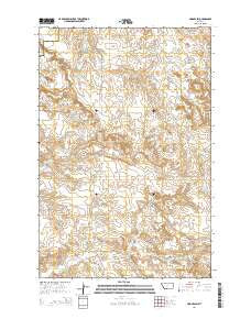 Hodges SW Montana Current topographic map, 1:24000 scale, 7.5 X 7.5 Minute, Year 2014