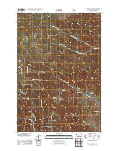 Hodsdon Flats Montana Historical topographic map, 1:24000 scale, 7.5 X 7.5 Minute, Year 2011