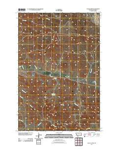 Hogan Creek Montana Historical topographic map, 1:24000 scale, 7.5 X 7.5 Minute, Year 2011