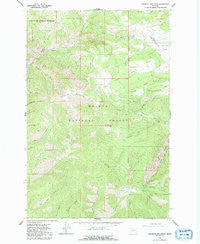 Hogback Mountain Montana Historical topographic map, 1:24000 scale, 7.5 X 7.5 Minute, Year 1962